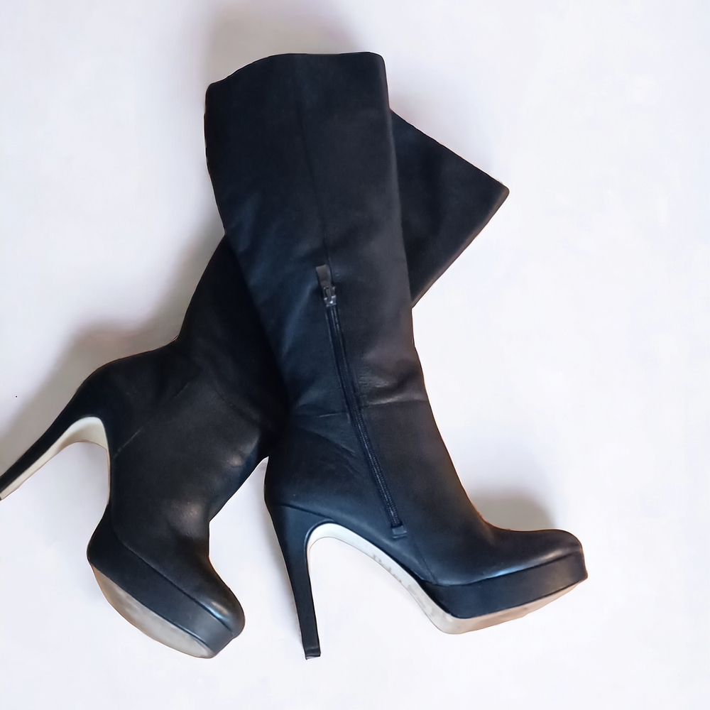Reba Black Heeled Boots
